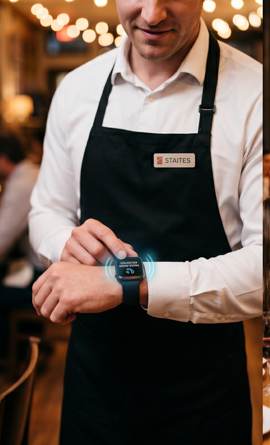 Waiter seeing live requests come in on the dashboard